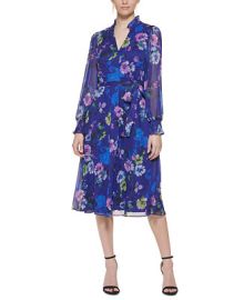 Jessica Howard Belted Chiffon Midi Dress Reviews - Dresses - Women - Macys at Macys