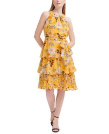 Jessica Howard Petite Tiered A-Line Dress - Macys at Macys