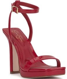 Jessica Simpson Adonia Patent Ankle Strap Platform Dress Sandals Dillardx27s at Dillards