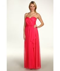 Jessica Simpson Strapless Sweetheart Cascade Ruffle Gown Cabaret Pink at 6pm