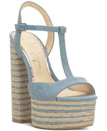 Jessica Simpson Womens Ameeka Ankle-Strap Platform Sandals - Macys at Macys