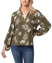 Jessica Simpson Womens Ruby Floral Balloon-Sleeve Top Reviews - Tops - Women - Macys at Macys