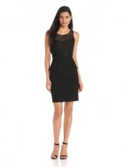 Jessica Simpson black peplum dress at Amazon