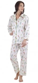 Jess's parrot pajamas by Bedhead at Amazon