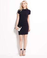 Jewel Collar Shift Dress at Ann Taylor