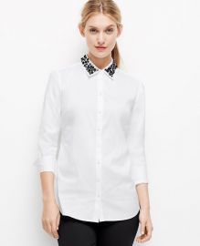 Jewel Collar Shirt at Ann Taylor