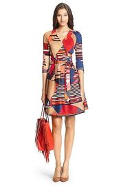 Jewel Dress in Collage Print at Diane von Furstenberg