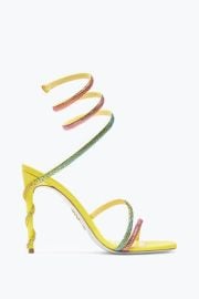 Jeweled Margot Yellow Sandal With Degrad Crystals 105 Rene Caovilla at Rene Caovilla