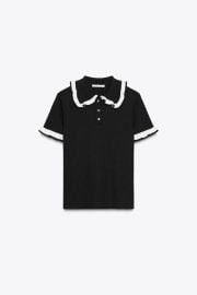 Jeweled Polo Shirt at Zara
