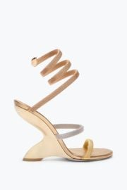 Jeweled Trigold Symphony Three-Toned Sandal 105 Rene Caovilla at Rene Caovilla