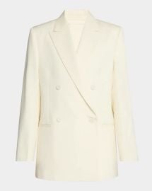 Jil Sander Double Breasted Wool Jacket at Neiman Marcus