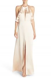 Jill Jill Stuart Ruffle Satin Gown at Nordstrom