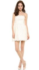 Jill Jill Stuart Strapless Lace Dress at Shopbop