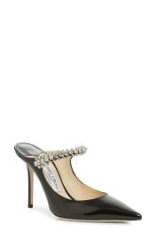 Jimmy Choo Bing Crystal Embellished Patent Mule at Nordstrom