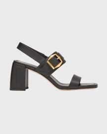 Jimmy Choo Hawke Leather Buckle Slingback Sandals at Neiman Marcus