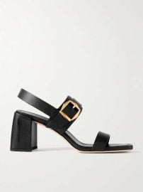 Jimmy Choo Hawke Sandal in Black Gold at Net a Porter