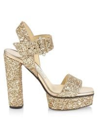 Jimmy Choo Maie Glitter Platform Sandals  SaksFifthAvenue at Saks Fifth Avenue