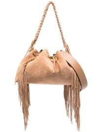Jimmy Choo Medium Cinch Shoulder Bag Brown at Farfetch