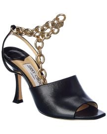 Jimmy Choo Sae 90 Leather Sandal at Shop Simon