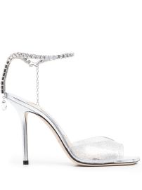 Jimmy Choo Saeda 100mm Leather Sandals - at Farfetch