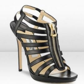 Jimmy Choo Shoes Jimmy Choo Glenys Leather Gladiator Heel Stiletto Sandals Zipper Black Italy Poshmark at Poshmark