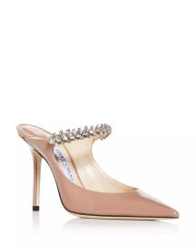 Jimmy Choo Womens Bing 100 Embellished High Heel Mules Bloomingdales at Bloomingdales