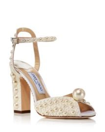 Jimmy Choo Womens Sacaria 100 Embellished Block Heel Sandals Bloomingdales at Bloomingdales