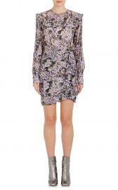 Jirvina Ruffle Floral Crepe Dress isabel marant at Barneys