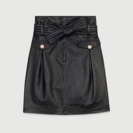 Jivac Leather Skirt at Maje