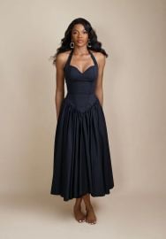 Jo-Ellen V Drop Waist Halter Neck Maxi Dress Kaiiko and Virgo at Kaiiko and Virgo