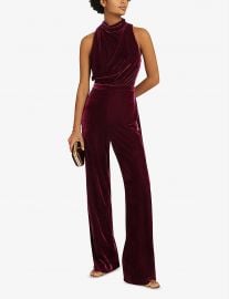 Joan velvet jumpsuit by Reiss at Selfridges