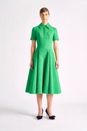 Jody Green Croc Jacquard Fit-and-Flare Dress at Emilia Wickstead