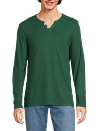 Joe s Jeans Solid Henley in Dark Cedar at Saks Off 5th