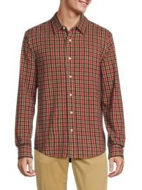 Joe s The Logger Plaid Button Down Shirt in Crimson at Saks Off 5th