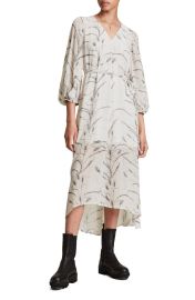 Joelle Tie Waist Georgette Dress by All Saints at Nordstrom