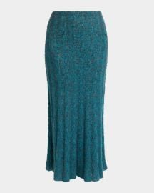 Joelle Wide-Rib Ankle Skirt at Neiman Marcus