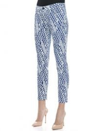 Joes Jeans Geometric Print  High Water  Skinny Jeans at Neiman Marcus