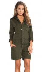 Joes Jeans Military Shirttail Romper in Olive  REVOLVE at Revolve