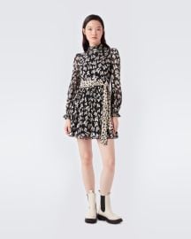 Joey Belted Mini Dress in Bows at DVF