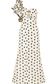 Johanna Ortiz   Valley of the Kings ruffled polka-dot silk-organza gown at Net A Porter