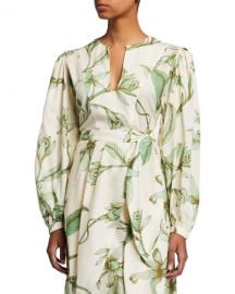 Johanna Ortiz Andean Garden Floral-Print Top at Neiman Marcus