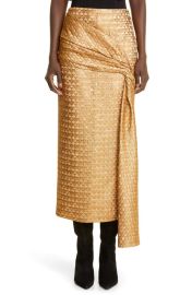 Johanna Ortiz Estuary Explorers Metallic Midi Skirt at Nordstrom