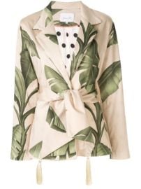 Johanna Ortiz Seriously Tropical Printed Cotton sateen Blazer at Moda Operandi