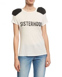 Johanna Ortiz Sisterhood Bow-Shoulder T-Shirt   Neiman Marcus at Neiman Marcus