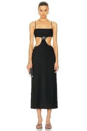 Johanna Ortiz Sueno Costero Midi Dress in Black FWRD at FWRD