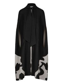 Johanna Ortiz tie-neck Cape Black at Farfetch