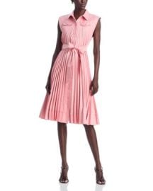 Johanna Pleated Twill Midi Dress at Bloomingdales