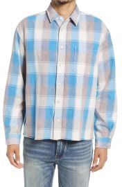 John Elliott Hemi Shirt in Point Sur Check at Nordstrom