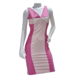 John Galliano era Christian Dior Pink Striped Dress at 1stDibs at 1st Dibs