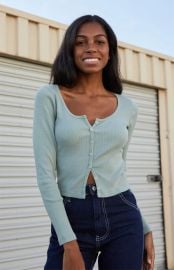 John Galt Olive Zelly Long Sleeve Top PacSun at PacSun